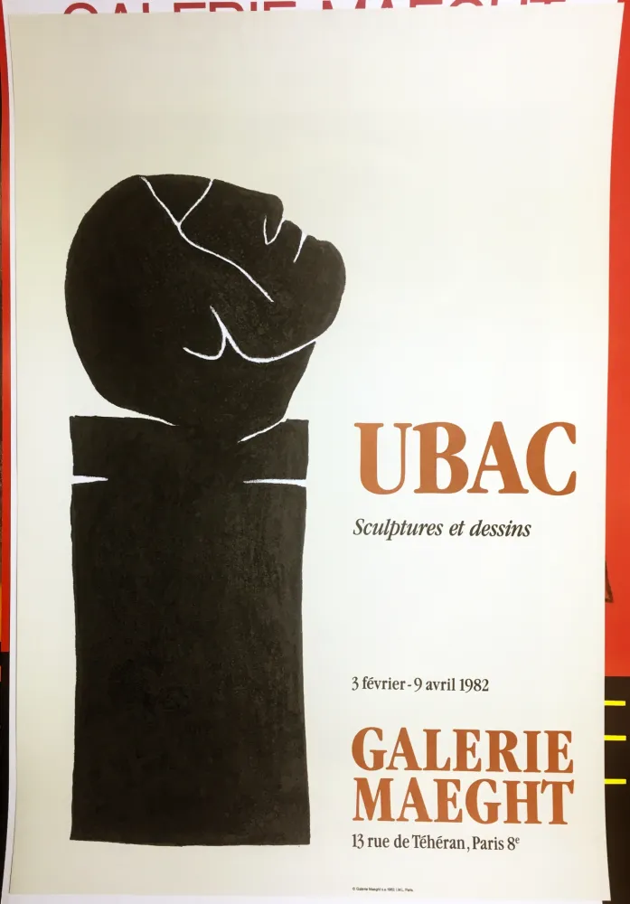Poster Ubac - UBAC 82. Sculptures et dessins. 