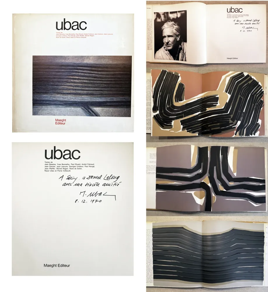 Geïllustreerd Boek Ubac - UBAC. Monographie dédicacée par l'artiste (Maeght 1970)