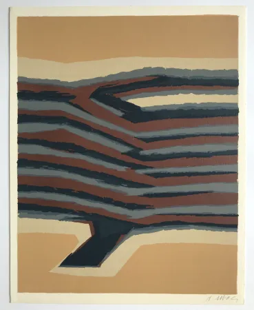 Lithografie Ubac - Voies ferrées