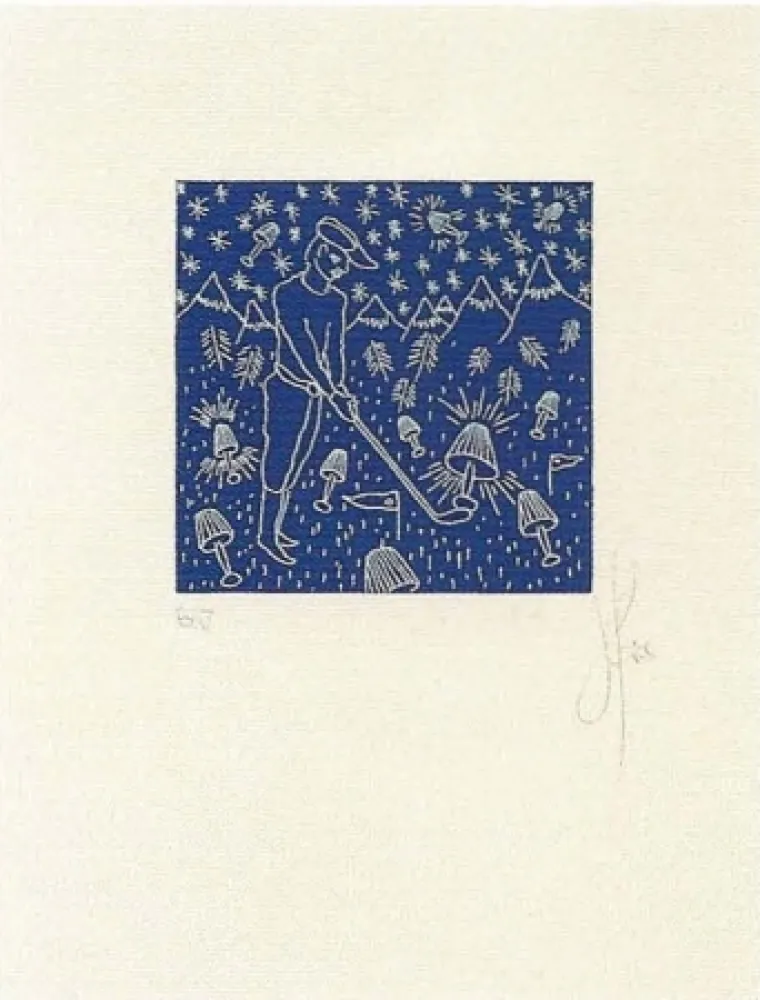 Lithografie Ucles - Treballar de nit