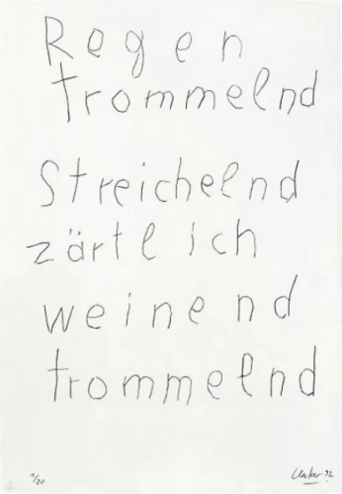 Gravure Uecker - From the Mappenwerk 