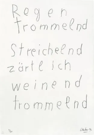 Gravure Uecker - From the Mappenwerk 