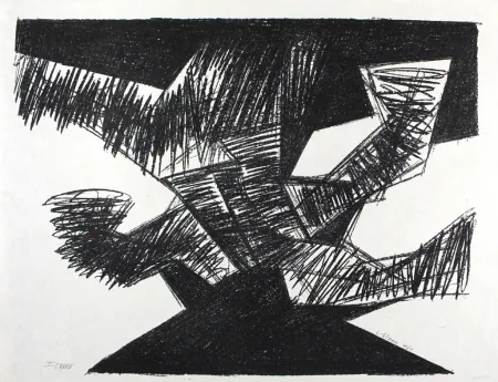 Lithografie Uhlmann - Erregt