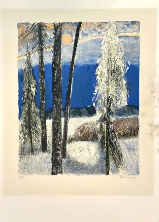 Lithografie Unknown - Paysage