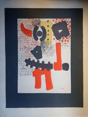 Lithografie Unknown - Thomas Gleb, Guerrier: Abstract Composition, 1959, Hand-Signed Lithograph,