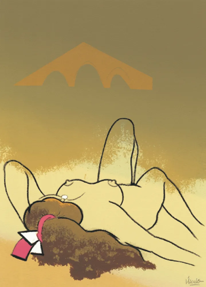 Zeefdruk Urculo - El puente  de la Espada