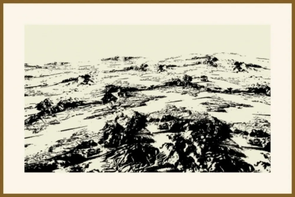 Zeefdruk Urto - Paysage fiction