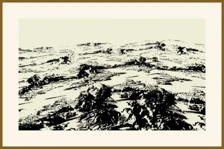 Zeefdruk Urto - Paysage fiction