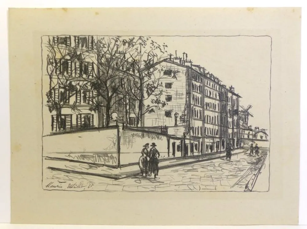 Lithografie Utrillo - La Rue d’Orchampt