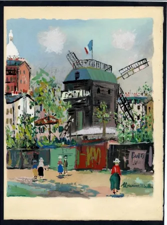 Geïllustreerd Boek Utrillo - LE VILLAGE INSPIRÉ. Avec 12 gouaches par Maurice Utrillo (1954)
