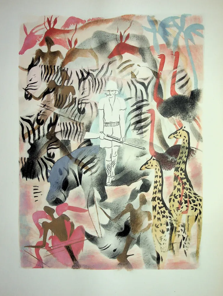 Lithografie Uzelac - La pêche sportive