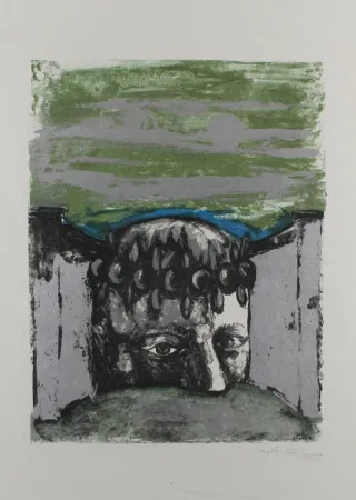 Lithografie Vacchi - Selbstbildnis / Self-Portrait