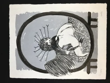 Lithografie Vacchi - Studio per la Celebrazione di Michelangelo