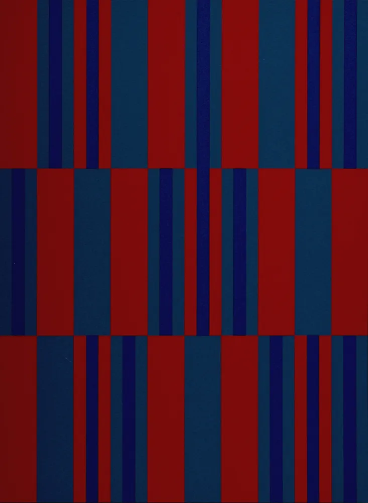 Zeefdruk Vacossin - Composition #III, 1989