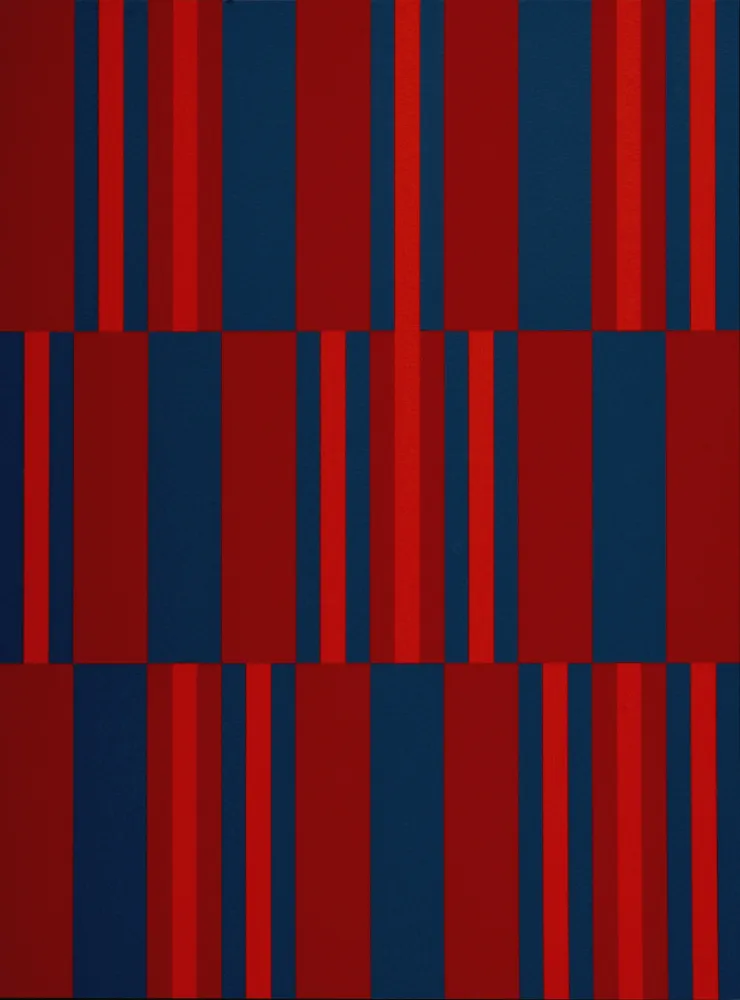 Zeefdruk Vacossin - Composition #IV, 1989