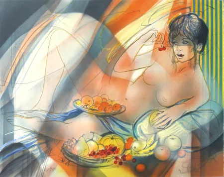 Lithografie Valadie - La Gourmandise