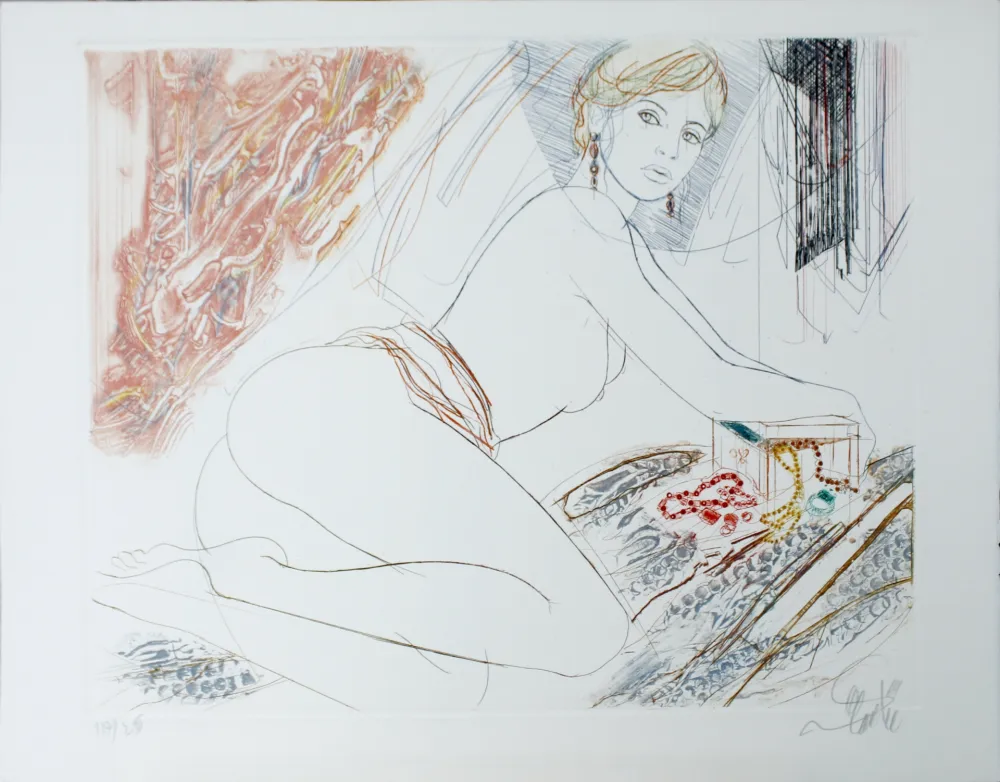 Aquatint Valadie - L'Avarice