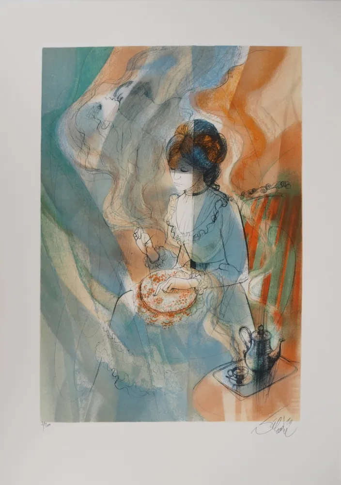 Lithografie Valadie - Pénélope