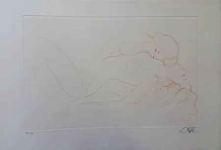 Gravure Valadie - Tout contre elle