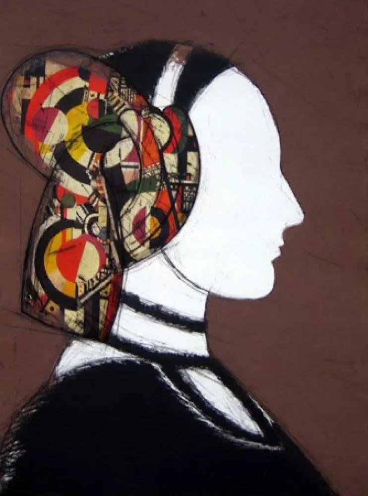 Ets En Aquatint Valdés - Dama