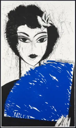 Ets En Aquatint Valdés - Femme