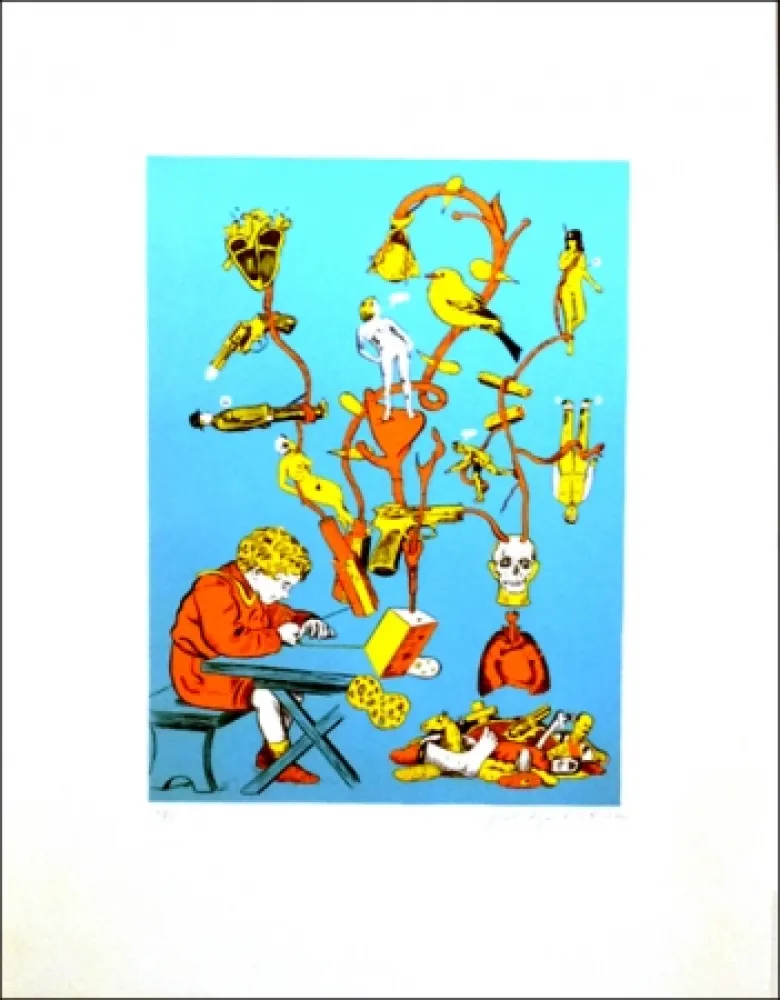 Lithografie Valdivia - Cogito Ergo Boom