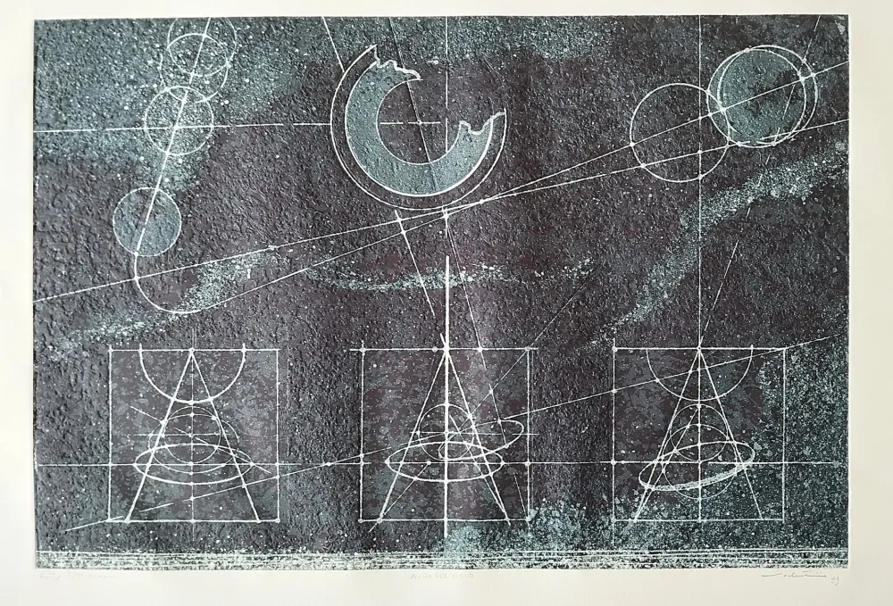 Ets En Aquatint Valentini - Muro del cielo