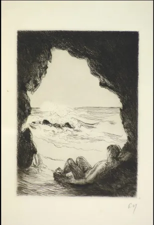 Geïllustreerd Boek Valery - Le cimetière marin. Orné de sept eaux-fortes originales de l'auteur (Paul Valéry)