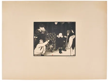 Lithografie Vallotton - Etude de nus