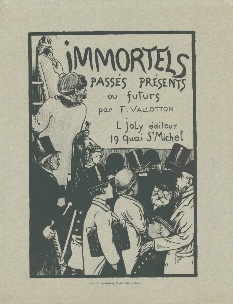 Lithografie Vallotton - Immortels passés, présents ou futurs