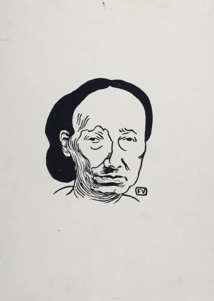 Lithografie Vallotton - Louise Michel, 1894