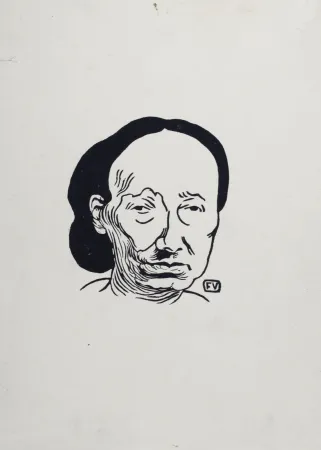 Lithografie Vallotton - Louise Michel, 1894