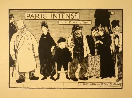 Lithografie Vallotton - Paris intense (Frontispiz)