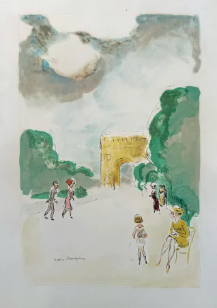 Lithografie Van Dongen - 'Arc de Triomphe'