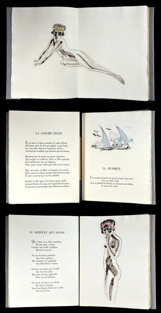 Geïllustreerd Boek Van Dongen - Ch. Baudelaire : LES FLEURS DU MAL. Gravures originales (1968)