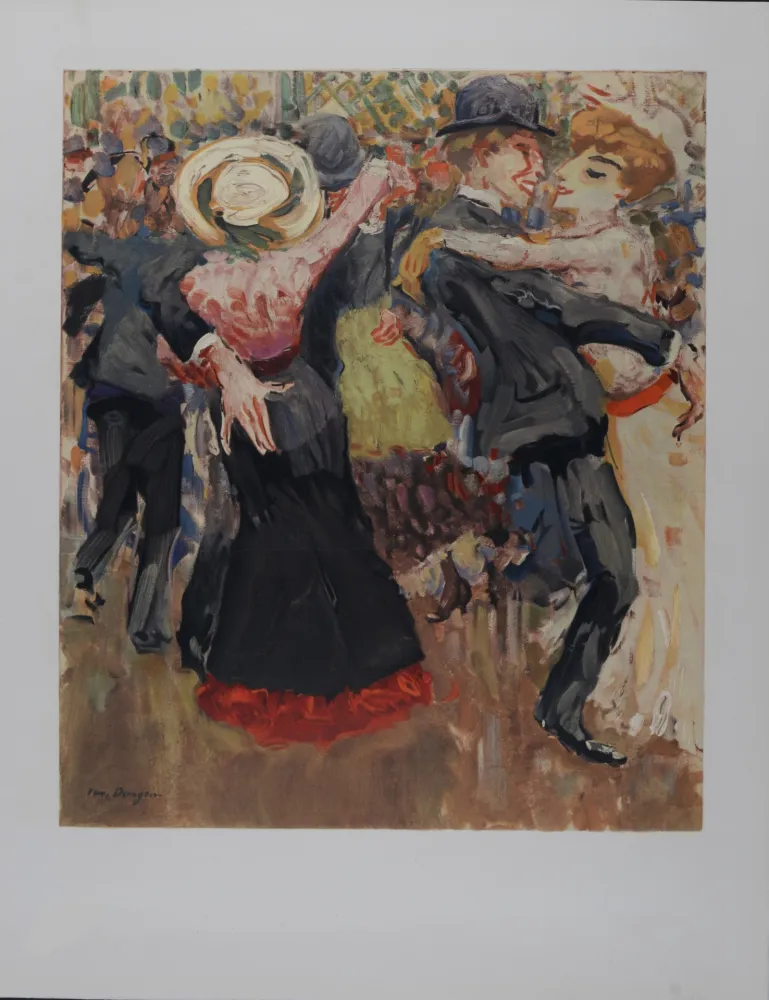 Lithografie Van Dongen - Danse au Moulin de la Galette, 1972