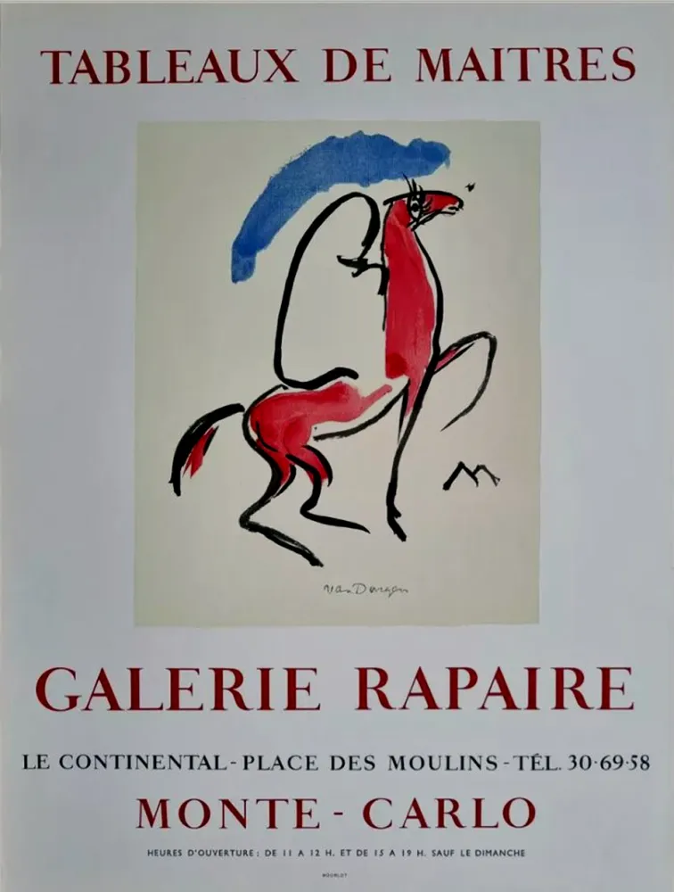 Lithografie Van Dongen - Galerie Rapaire - Monaco
