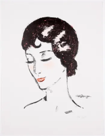 Lithografie Van Dongen - Girl with lowered eyes