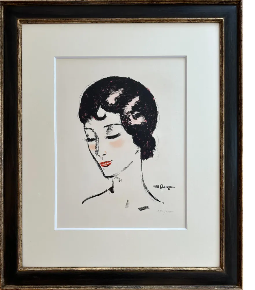 Lithografie Van Dongen - Girl with Lowered Eyes