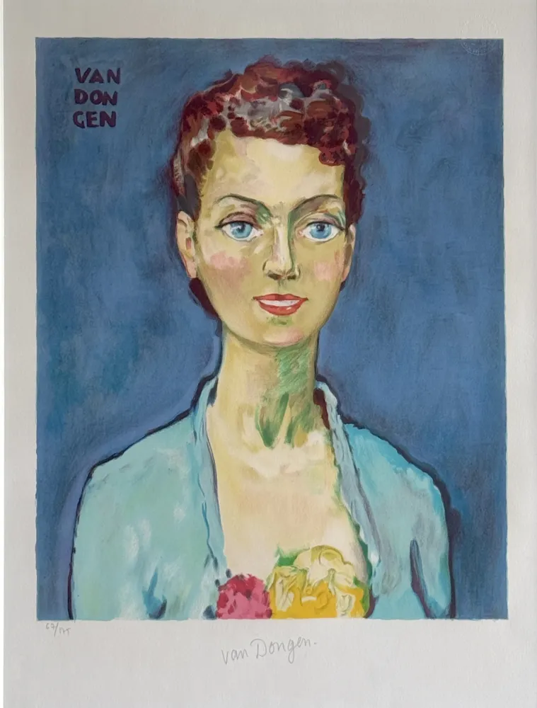 Lithografie Van Dongen - Hommage a Marie Claire