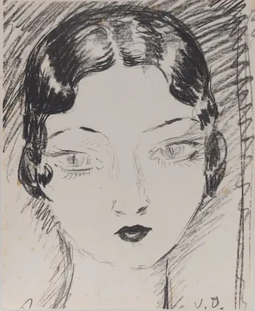 Lithografie Van Dongen - Jeune fille aux grands yeux