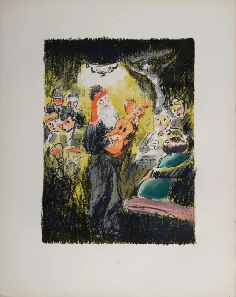 Lithografie Van Dongen - La soirée au “Lapin Agile” lorsque Frédé chantait, 1949