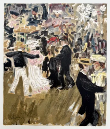 Lithografie Van Dongen - La terrassen