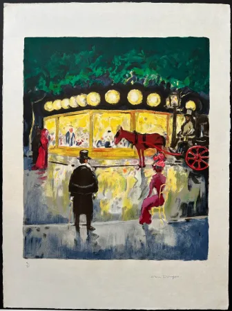 Lithografie Van Dongen - Le Carrousel au Bois de Boulogne