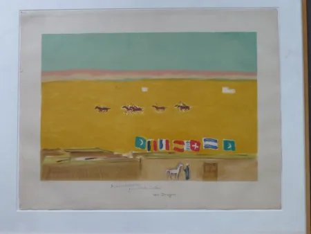 Lithografie Van Dongen - Le polo à Alexandrie 