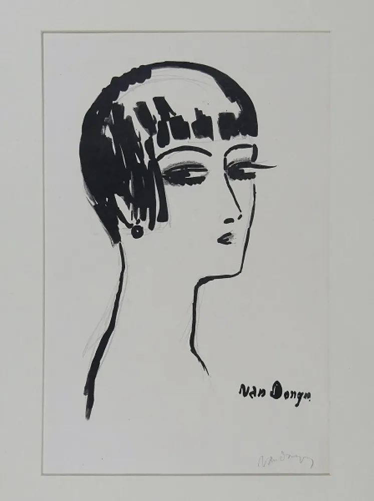 Lithografie Van Dongen - Les cheveux Courts