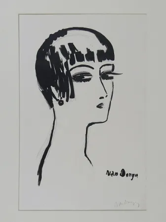 Lithografie Van Dongen - Les cheveux Courts