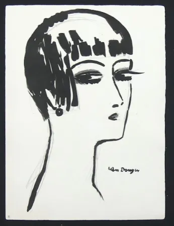 Lithografie Van Dongen - Les Cheveux Courts
