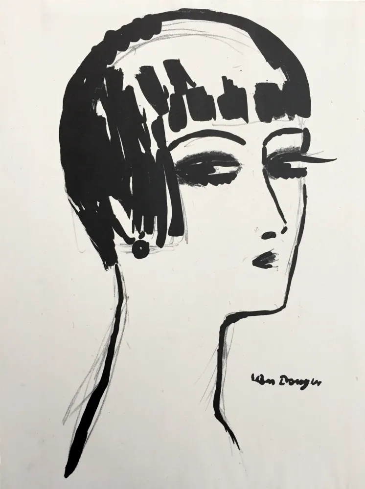 Lithografie Van Dongen - Les Cheveux Courts 