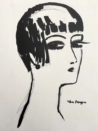 Lithografie Van Dongen - Les Cheveux Courts 